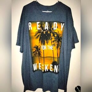 Well Worn Los Angeles (Size 2XL) Gray Graphic Statement Print T-shirt (Like New)